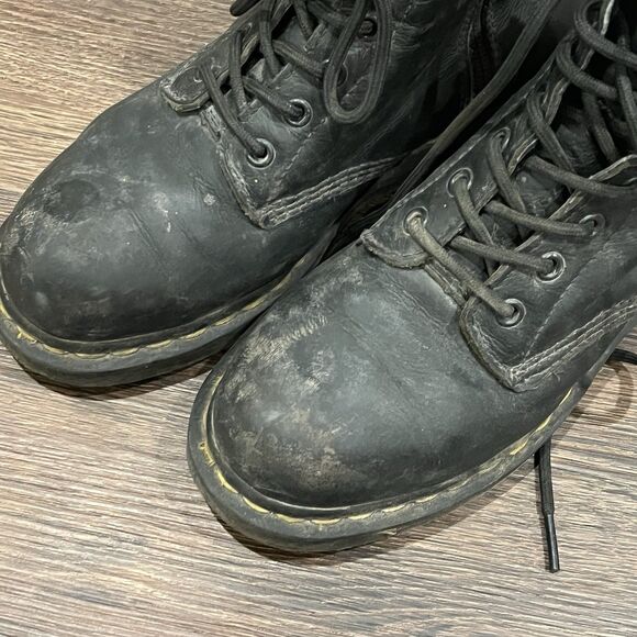 Dr. Martens Maple Zip Steel Toe Safety Shoe Slip Resistant Women's Size 7 Black - Picture 12 of 12